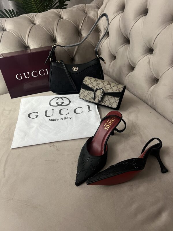 Talon Gucci Italie noir