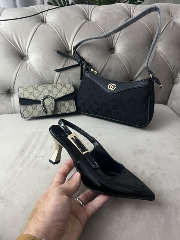 escarpin Zara glacé noir