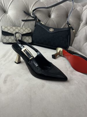 escarpin Zara glacé noir