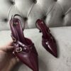 Escarpin bordeau avec des boucle Zara