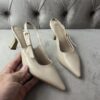 Escarpin Zara glacé beige