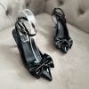Escarpin papillon Zara glacé Noir