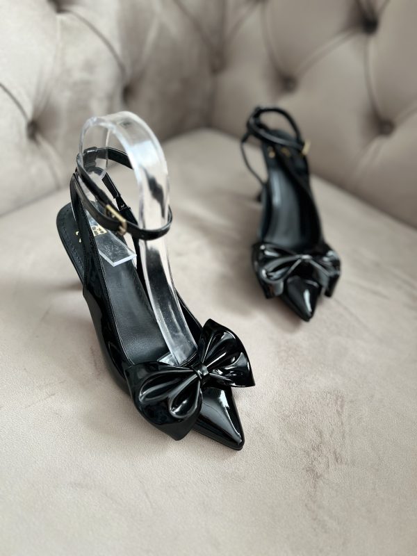 Escarpin papillon Zara glacé Noir