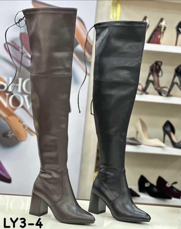 Boots cavalière unis